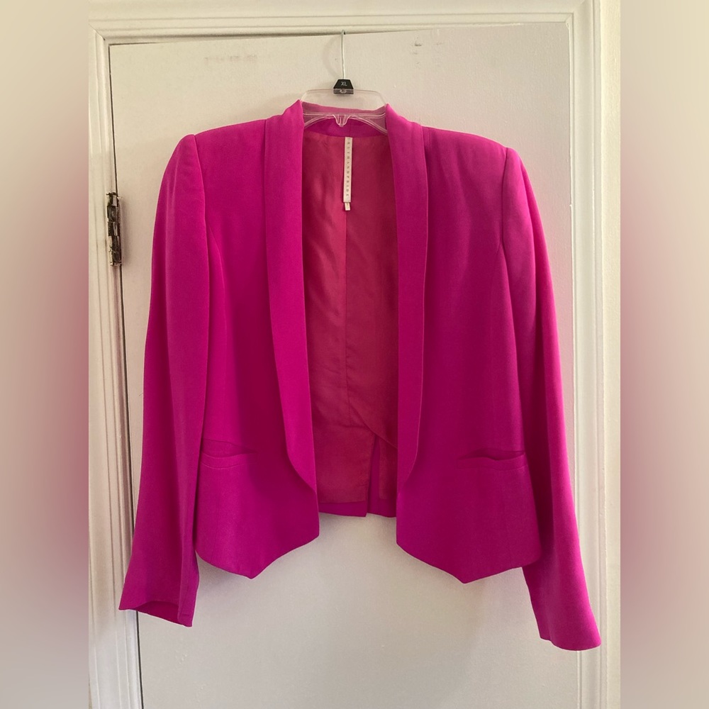 Truth and Pride Hot Pink Silk Blazer